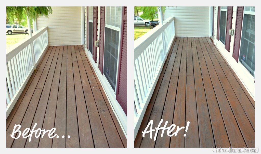 Front porch part 1: new paint and stain {Sprucing up the ...