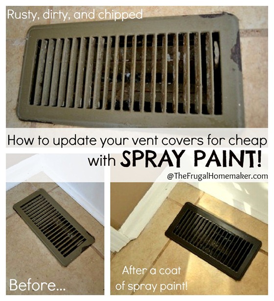 How to update your vents for cheap with spray paint