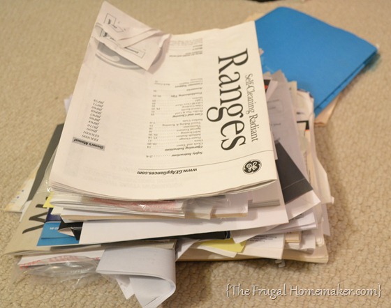 How to organize user manuals and receipts