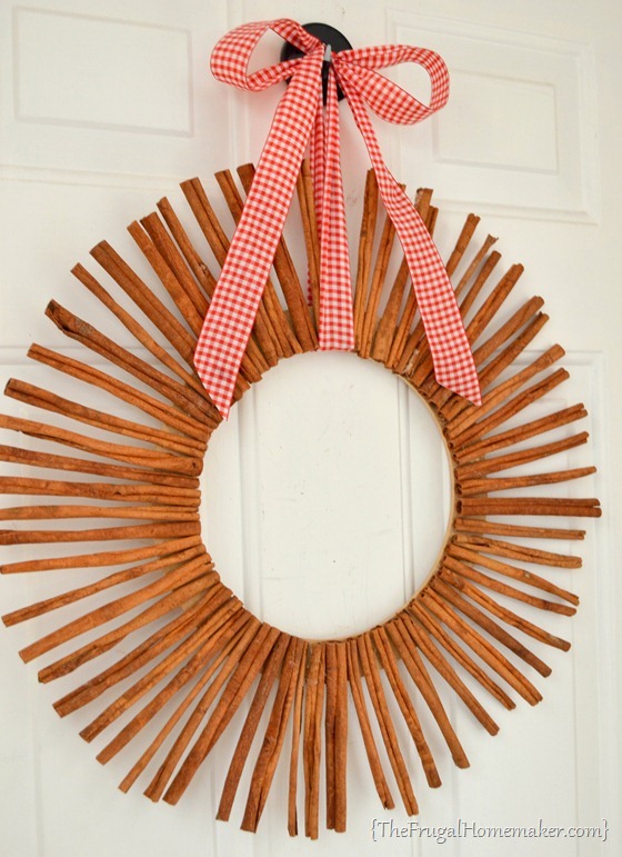 Cinnamon stick wreath
