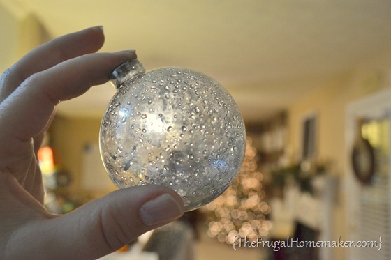 DIY Mercury Glass Ornaments