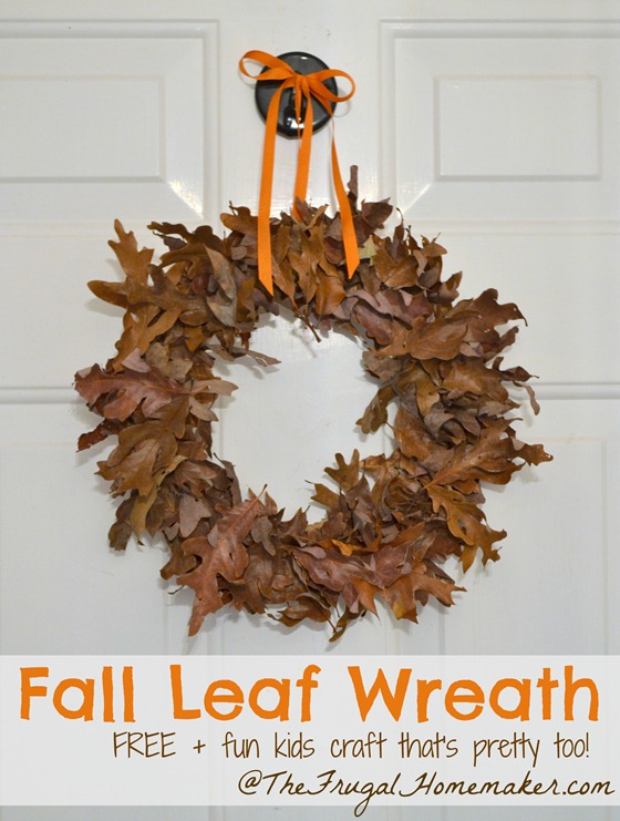 Fall Leaf Wreath (made for free)