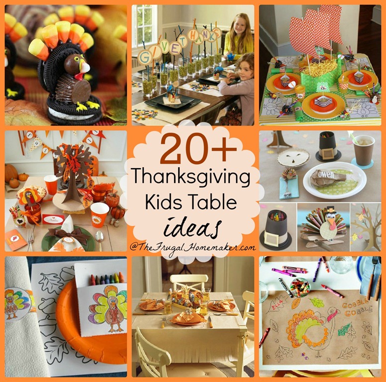 Thanksgiving Table Crafts For Kids