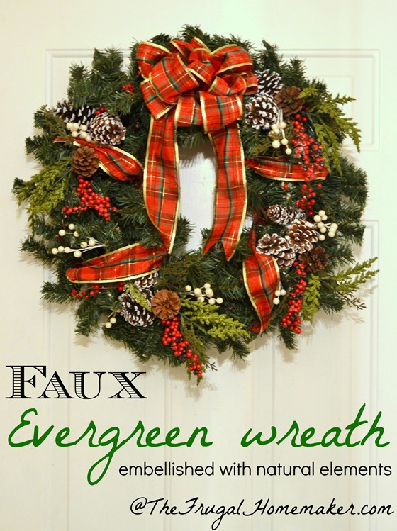 Faux Evergreen Wreath
