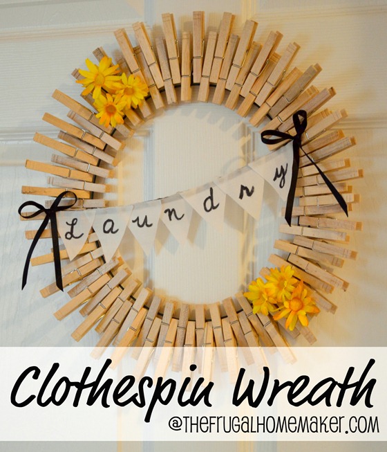 Clothespin wreath