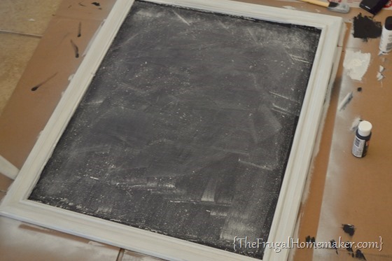How to make a DIY Chalkboard from an old picture frame