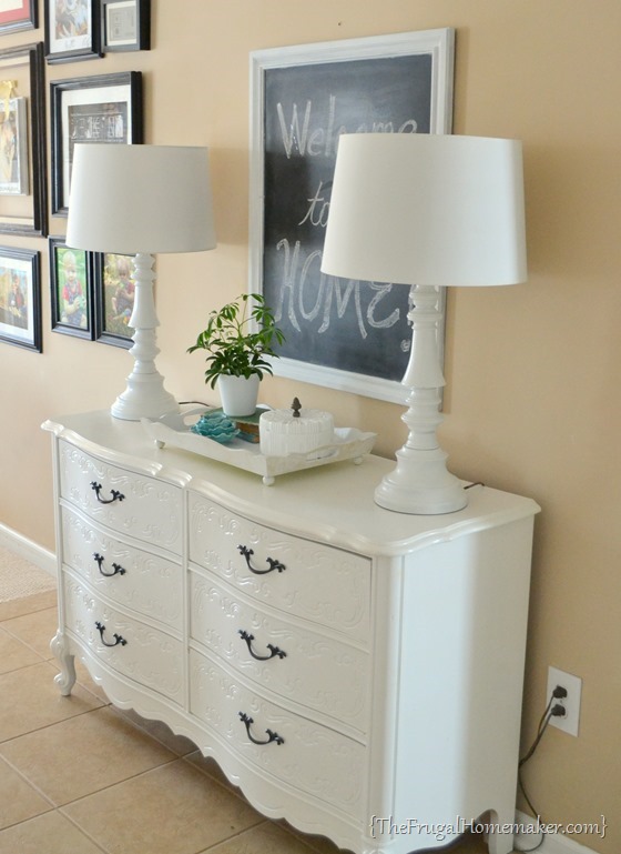 White French provincial dresser