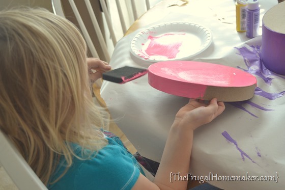 painting with Apple Barrel paints