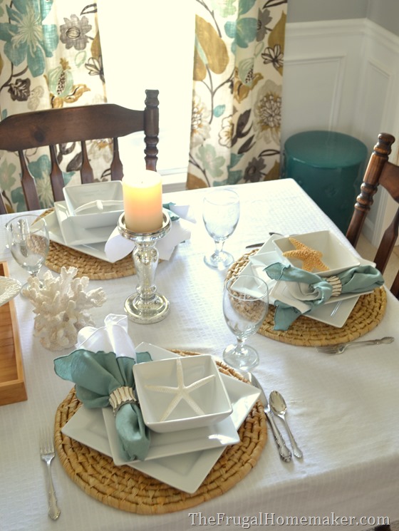 Setting a beautiful table with Better Homes and Gardens porcelain dishes