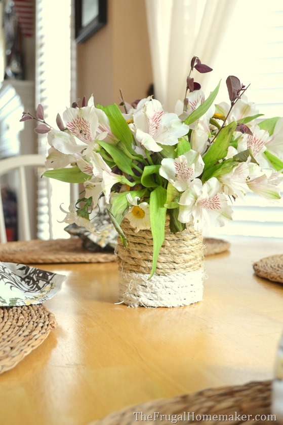 How to set a table with yard sale finds