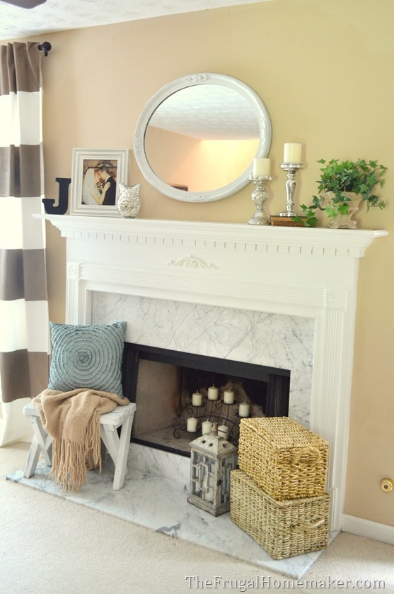 Traditional decorated mantel - 1 mantel decorated 5 ways in 5 days