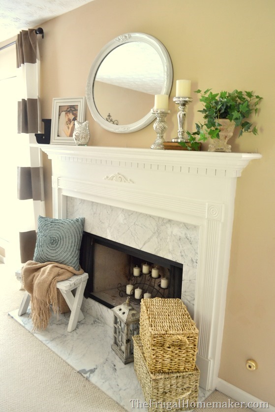 Traditional decorated mantel - 1 mantel decorated 5 ways in 5 days
