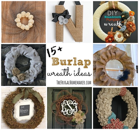 15  Burlap wreath ideas