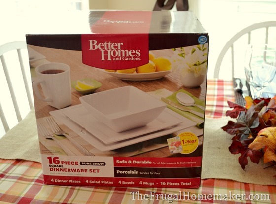 Better Homes and Gardens white porcelain dishes
