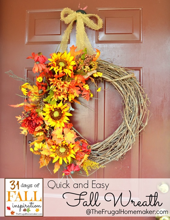 Quick and Easy Fall Wreath