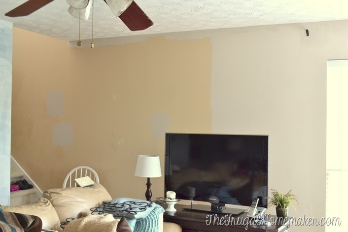 new paint in living room - Wheat Bread by Behr
