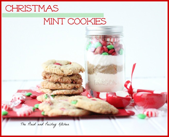 Christmas mint cookies