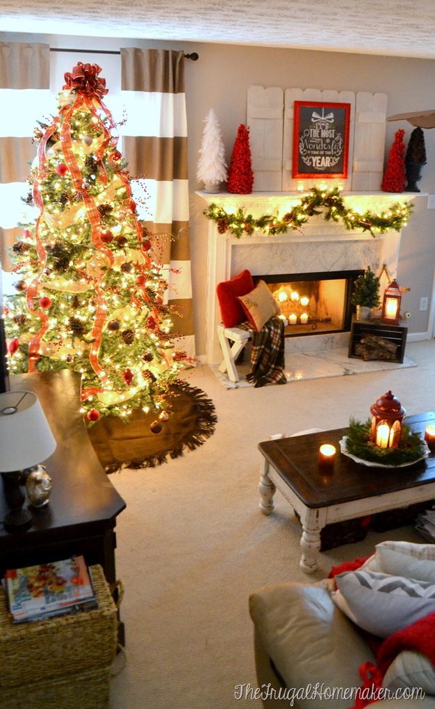 cozy Christmas living room
