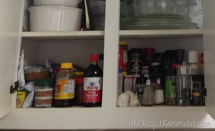 Organizing spices in glass jars