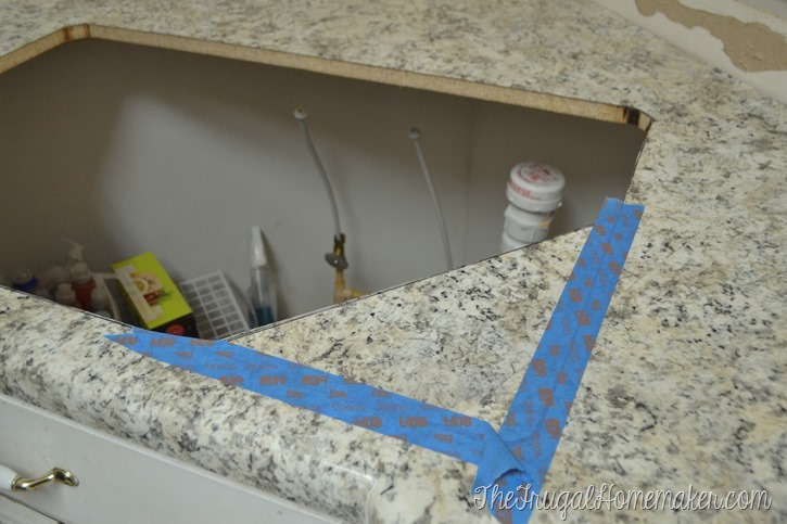Installing Laminate Counters Kitchen, Best Way To Cut Laminate Countertop For Sink