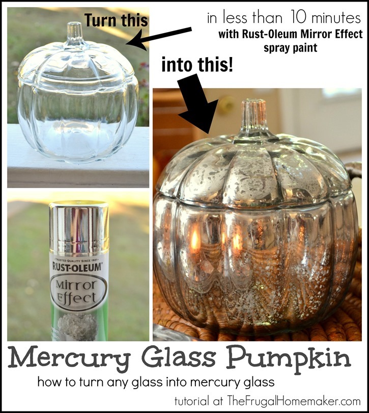 Mercury Glass Pumpkin tutorial