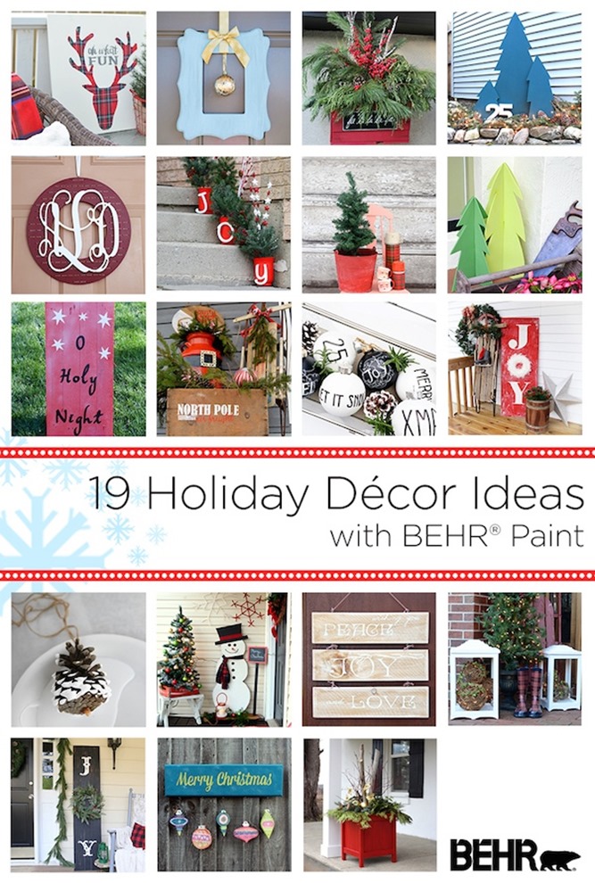 19 Holiday Ideas with Behr paint