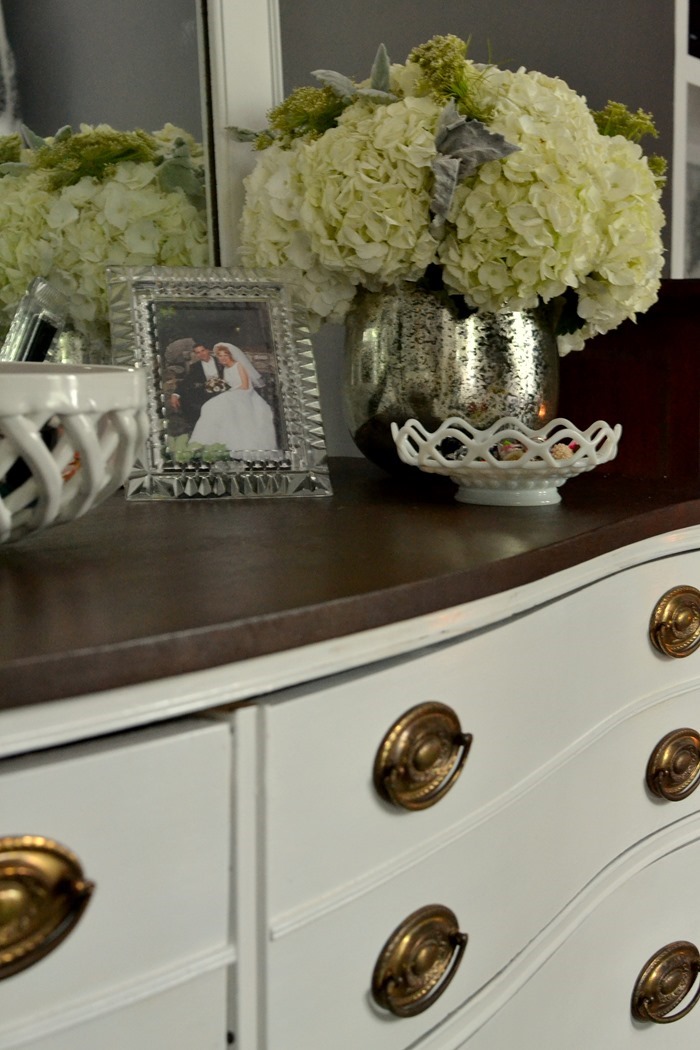 painted dresser and mirror makeover