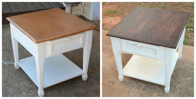 End table beforeafter