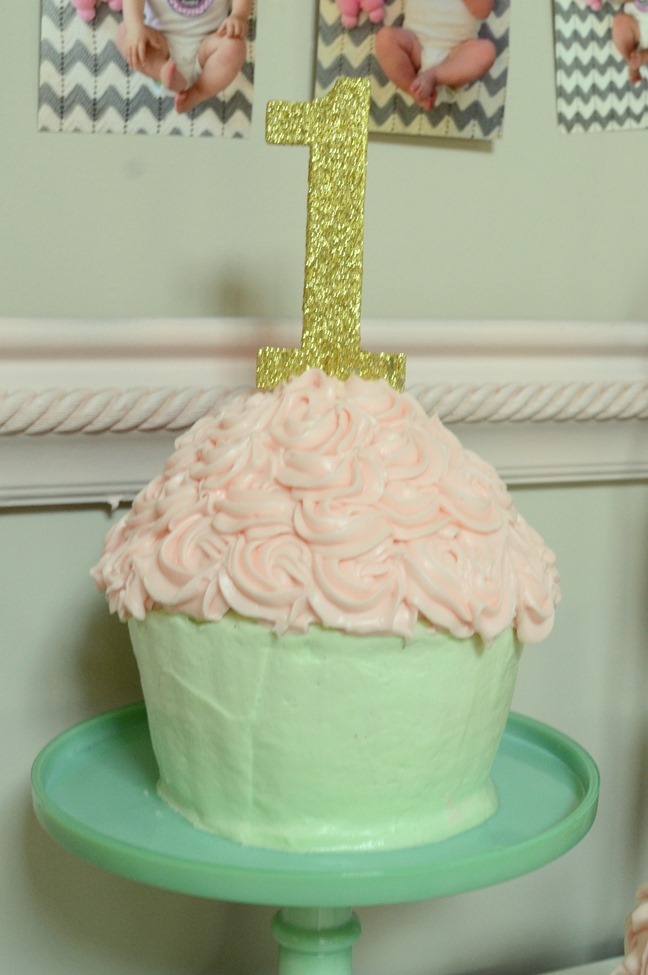 Pink, Mint & Gold 1st Birthday Party