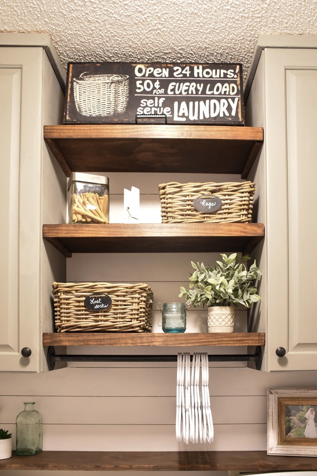 Farmhouse style Laundry room makeover (for under $100)-12