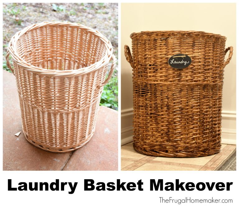 Laundry room basket makeover (100 room challenge)