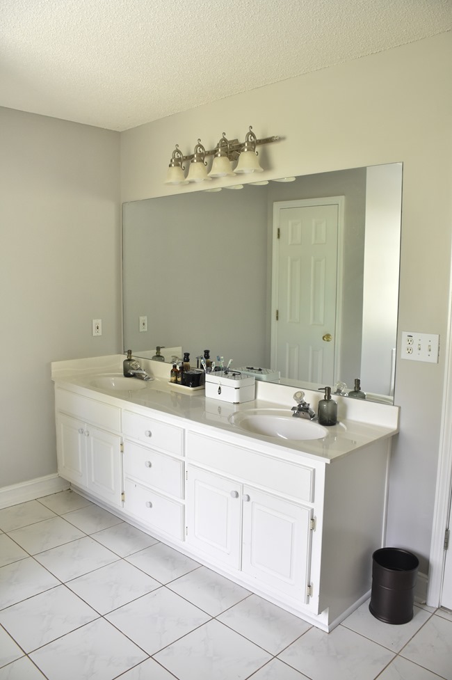 Master Bathroom vanity painted gray (3 of 9)