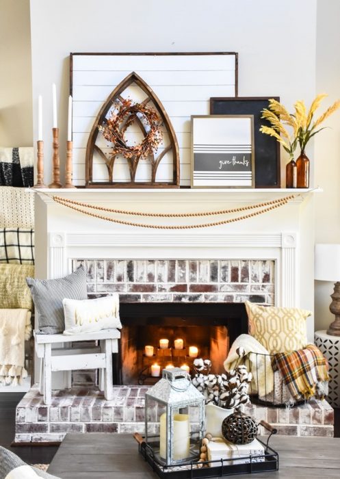 Fall mantel
