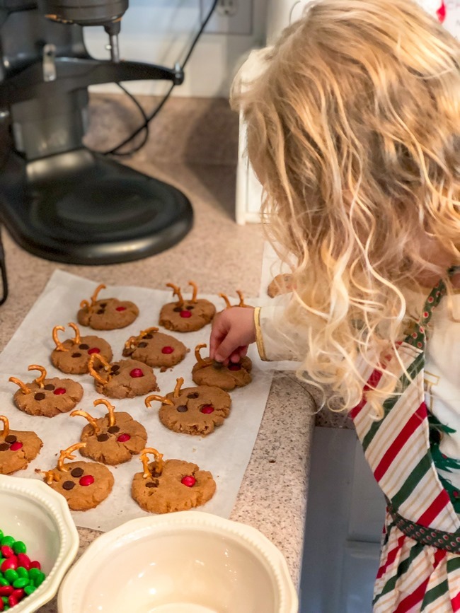 Peanut Butter Rudolph Cookies easy for kids to make-11