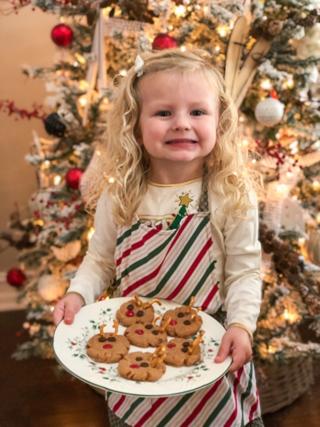 Peanut Butter Rudolph Cookies easy for kids to make-13