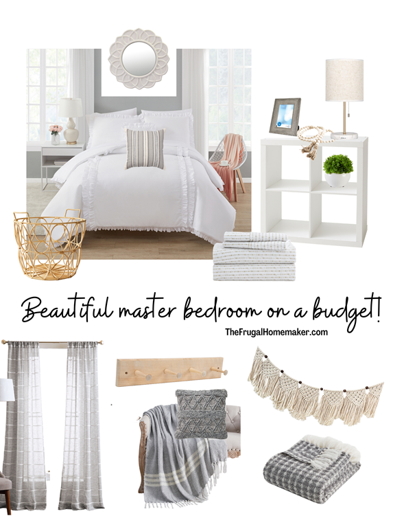 Beautiful master bedroom on a budget!