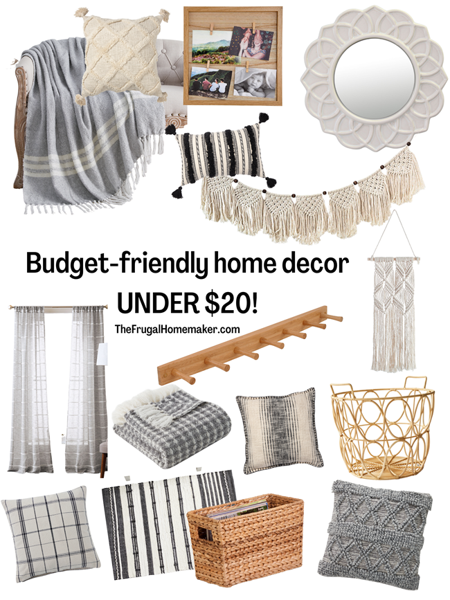 Budget-friendly home decor UNDER $20!
